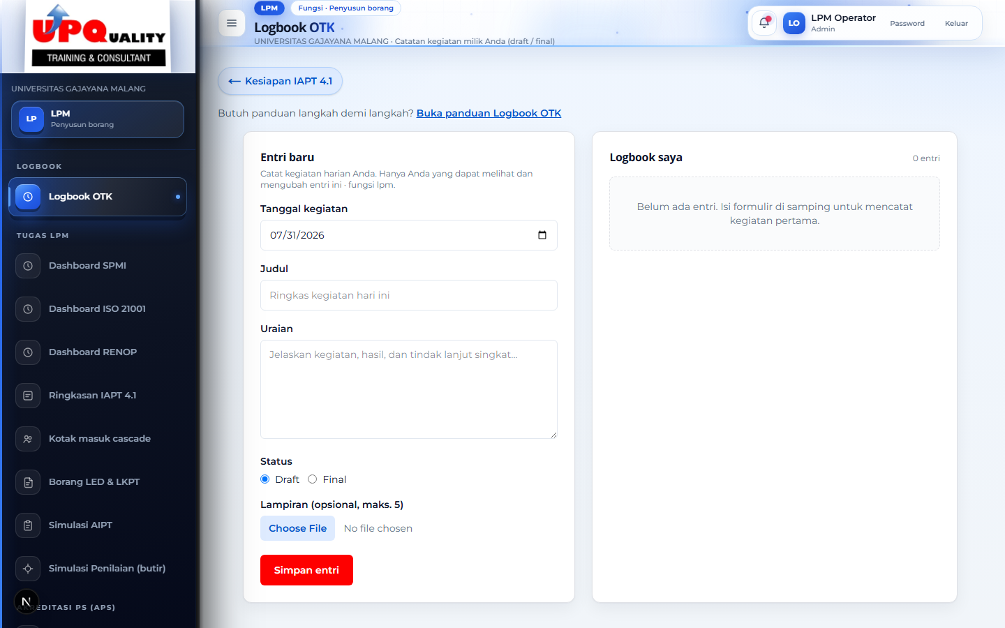 Logbook